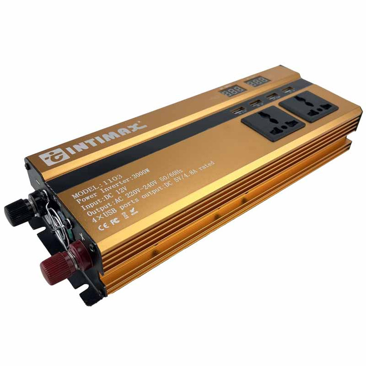 مبدل برق خودرو صنعتی اینتیمکس مدل INT-1103 ظرفیت 3000 وات
