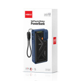 پاوربانک 35 وات هیسکا مدل HP-226PD ظرفیت 20000 میلی آمپر ساعت به همراه کابل متصل USB-C