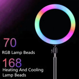 رینگ لایت مدل MJ26-RGB به همراه پایه