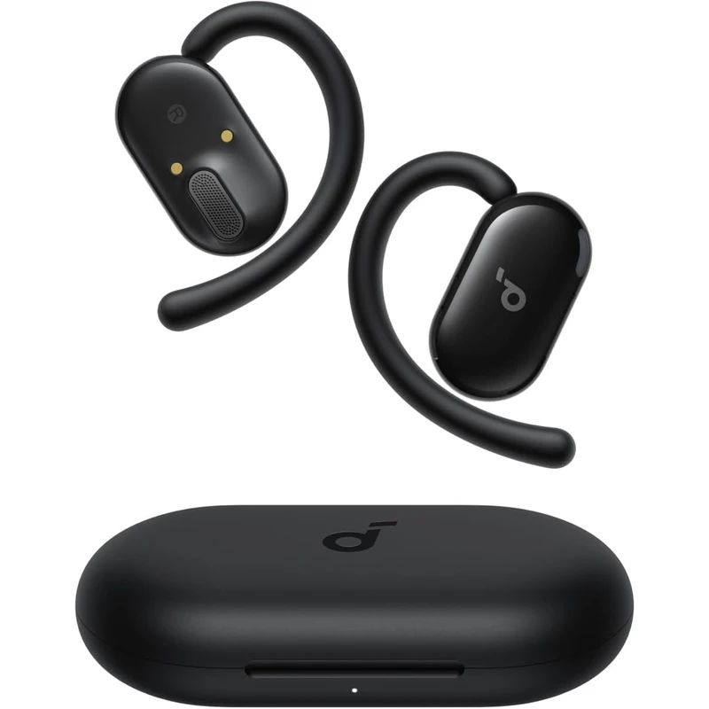 هدفون بلوتوثی انکر مدل V20i بدون قابلیت نویز کنسلینگ، درگاه شارژ USB Type-C، دارای 4 میکروفون برای مکالمه شفاف، مقاوم در برابر آب و گرد و غبار استاندارد مقاومتی IP55