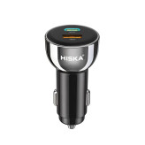 شارژر فندکی هیسکا مدل HCC-307 ظرفیت ۴۸ وات با قابلیت شارژ سریع