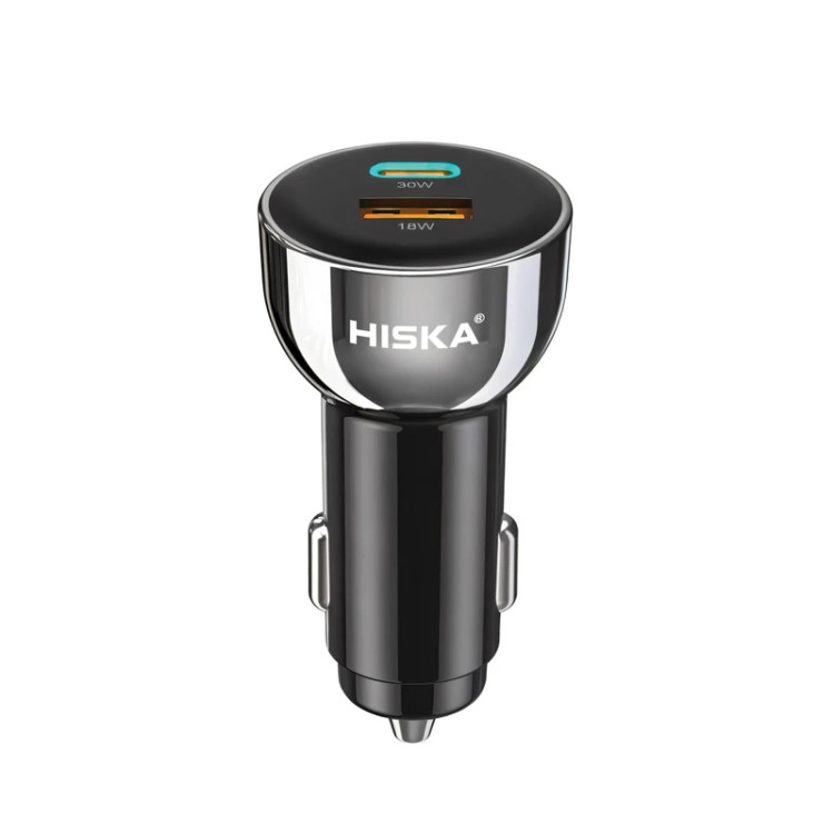 شارژر فندکی هیسکا مدل HCC-307 ظرفیت ۴۸ وات با قابلیت شارژ سریع
