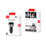 شارژر فندکی هیسکا مدل HCC-307 ظرفیت ۴۸ وات با قابلیت شارژ سریع